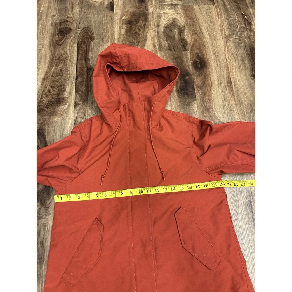 Uniqlo Parka Jacket Womens Small  Relaxed Fit Drawstring Waist Hooded Coat
